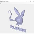 playboy-logo-01.jpg STL file PLAYBOY PLAYMATE LOGO Female male Jewellery Weight Restraints PB-01 3d print cnc・3D printable model to download