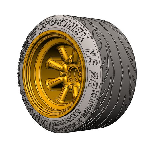 🇯🇵 WATANABE wheels and tires 1-64 scale・ 3D File for 3D
