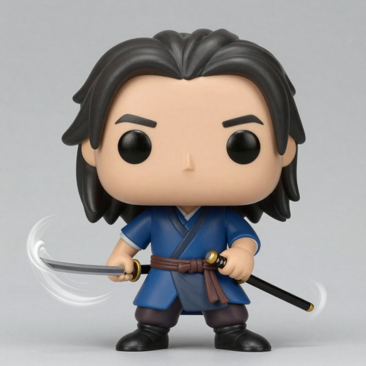 Yasuo – Funko Style Collectible Figure STL 3D model by Bold_cat