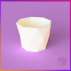 jarron-poligonal-4F.jpg Fichier STL VASE - IVM011・Modèle à télécharger et à imprimer en 3D