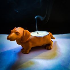 IMG_4037.jpeg STL file Candle dog・3D printing idea to download