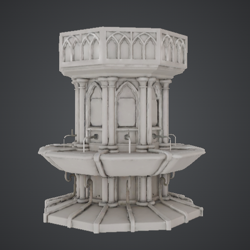 Gothic Cathedral Fountain