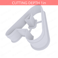 Letter_A~4.25in-cookiecutter-only2.png Letter A Cookie Cutter 4.25in / 10.8cm