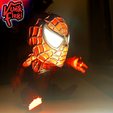 04.png Spider Man Multicolor Flexi Print-In-Place + figure & keychain