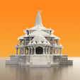 V8.png Divine Ayodhya Ram Mandir & Ramji - 3D Printable STL Models