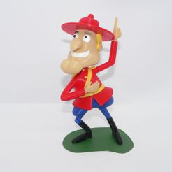 dudley front1.jpg Fichier STL gratuit Dudley Do-Right・Plan pour imprimante 3D à télécharger
