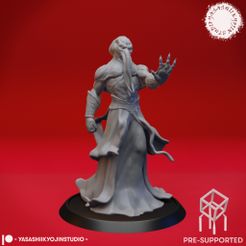 Mindflayer_PS.jpg STL file Mind Flayer / Illithid - Tabletop Miniature (Pre-Supported)・3D printable model to download, YasashiiKyojinStudio