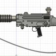 TUT TLIC Ni] Kenner Star Wars POTF2 Stormtrooper heavy infantry blaster rifle for 1:12 , 1:6 and cosplay