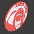 002_v1399-min.png Free STL file Zero Two - Wall Decoration・Model to download and 3D print