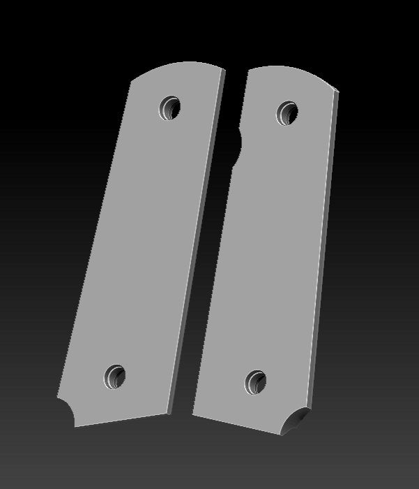 Stl File 1911 Grips・3d Printable Model To Download・cults 0966