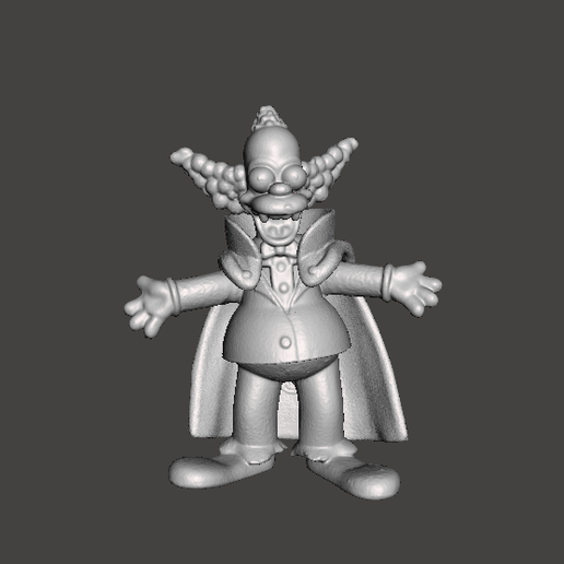 Stl File The Simpsons Krusty The Clown Halloween Special Stl Obj 3d