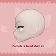 mona-4.png Clamshell Kigurumi [v2]: Mona Cosplay Head Shell