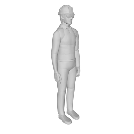 Man Body — Standing Base Mesh (Miniature Scale), 3D Print Model photo 3