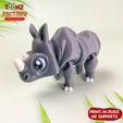 21.jpg Fichier STL MIGNON FLEXI RHINO ARTICULÉ・Design pour imprimante 3D à télécharger