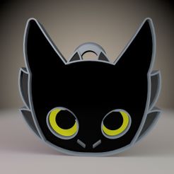 1.jpg Download STL file Toothless Keychain How to train your dragon • 3D printing design, Phlegyas