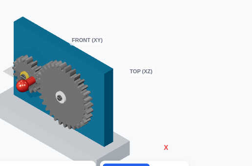 Customizable Gear Ratio 1:2 Hand-Crank Souvenir (16T/32T) - Untested Design 3D model by TrueGeometry