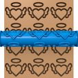 8656566.jpg love clay roller stl / pottery roller stl / clay rolling pin /heart cutter printer