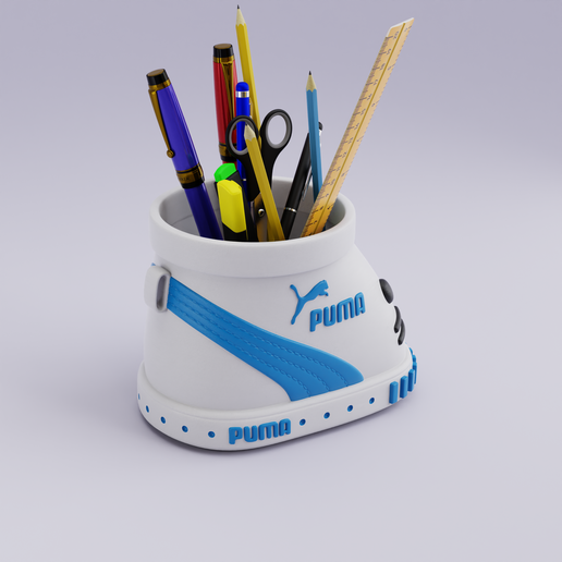 👟 Puma Shoe Planter Puma Pen holder・ STL File for 3D printing