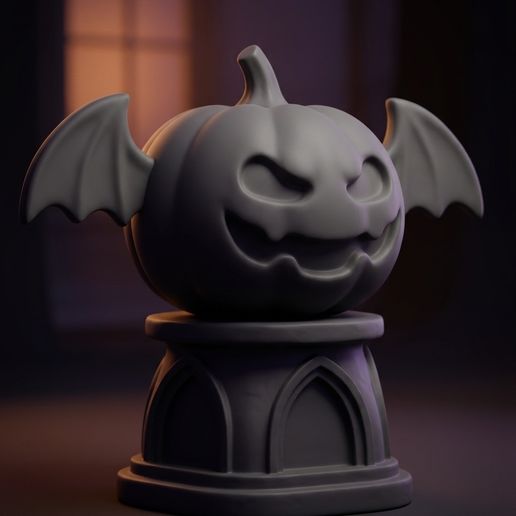 Halloween Jack-o'-Lantern Ghost Figurine STL | Cute Spooky Pumpkin & Ghosts | 3D Printable Halloween Decoration | FDM & Resin