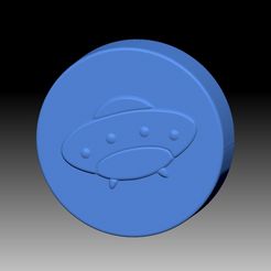 UFO-2.jpg Fichier STL SHAMPOING SOLIDE UFO ET MOULE POUR POMPE À SAVON・Modèle pour impression 3D à télécharger