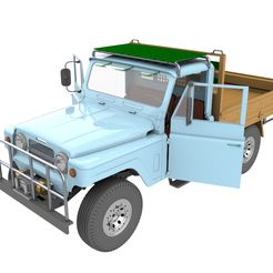 hbghghyg.jpg Archivo STL Nissan patrol G60 UTE colombia edition.1:10 scale model kit STL file・Plan de impresora 3D para descargar
