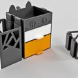 12.jpg Modular economical desktop organizer (with drawers, pen pot, book stand, glasses stand, cat, and everything!)
