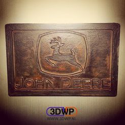 11377572_1455364818096778_1152191222_n.jpg Free STL file John Deere Logo Plaque Wall Hanger・3D printing design to download, 3DWP