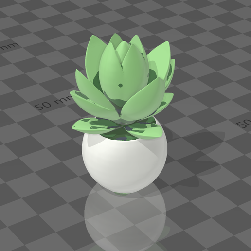 cute decorative plant 3D model