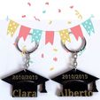 3D-BLACK-CUBE.jpg Llavero Birrete de Graduación / Graduation Cap Keychain