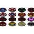 logos-coins-000.JPG Superhero logos and coins 3D print model