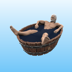 Color_eyes.png STL-Datei The Witcher - Geralt in the tub・3D-druckbare Vorlage zum herunterladen