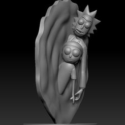 ZBrush-Document.jpg STL file rick & morty・3D printing design to download