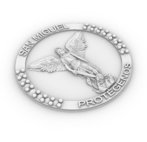 SAINT MICHAEL THE ARCHANGEL - PLAQUE - PENDANT