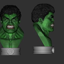 ZBrush-Document.jpg 3D-Datei FREE HULK BUST kostenlos・Modell für 3D-Druck zum herunterladen