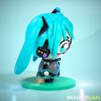 15.png Cute Chibi Hatsune Miku - Vocaloid Anime Figure - for 3D Printing