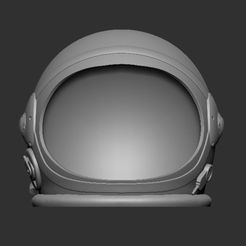 Astronauta Frontal.jpg Datei STL Astronaut helmet, Astronaut helmet・Modell für 3D-Druck zum herunterladen