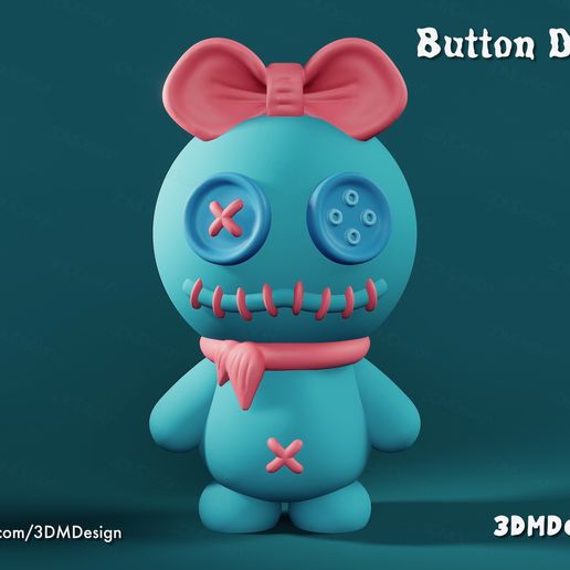 IMG_0495-W.jpeg Button Dolly Keychain