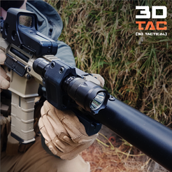 3DTAC_Clamp_3.png STL file 3DTAC - Airsoft Tactical Torch / Lamp Mount・Design to download and 3D print