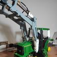 1700557282179.jpg Tractor Front loader hydraulic / electric. Front loader hydraulic / electric for Radio Control tractor.