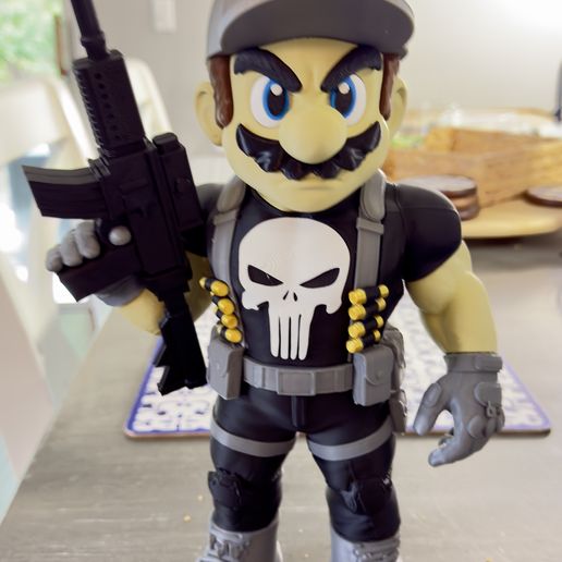 🐉 MARIO BROS PUNISHER (MULTIPART / NO AMS)・3D Print with the