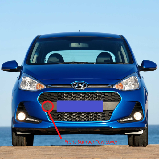 Hyundai i10 Grand 2017 front bumper Tow cover