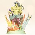 Broly_cuts.jpg Broly Dragon Ball Super for 3D printing and Frieza with Supports