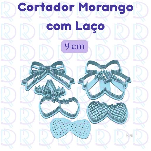 Cortador Morango com Laço - 9 cm