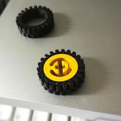 tire1.jpg Archivo 3D gratis LEGO® compatible tire 3483 replacement・Plan de la impresora 3D para descargar