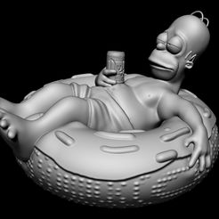 homer_simpson.jpg Free STL file Homer Simpson・3D printing template to download, udograf