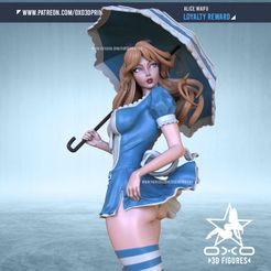 OXO3D_Alice_SFW_07.jpg Fichier 3D Alice au pays des merveilles Waifu・Plan pour imprimante 3D à télécharger