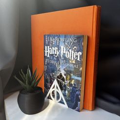 IMG_2738.jpg STL file BOOKEND DEATHLY HALLOWS・3D printable design to download