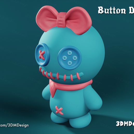 IMG_0496-W.jpeg Button Dolly Keychain