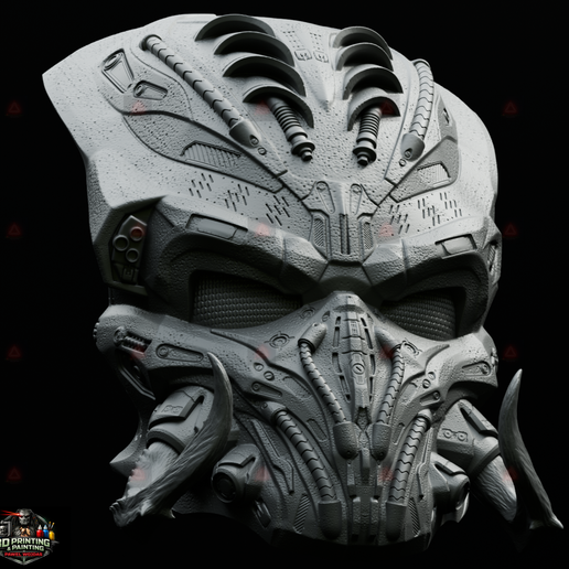 🦸 Predator Custom Mask - Trapper・ STL File for 3D printing・Cults