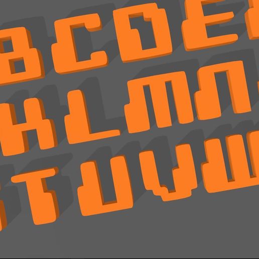 Download free STL file DIGITEL LETTERS • 3D printing model ・ Cults